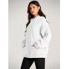 imageTrendy Queen Womens Oversized Hoodies Fleece Sweatshirts Fall Fashion 2025 Pullover Sweaters Winter ClothesWhite