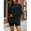 imageTrendy Queen Womens Oversized Long Sleeve T Shirts 2025 Basic Crewneck Tee Fall Tops Casual Workout Y2K ClothesBlack