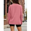 imageTrendy Queen Womens Oversized Long Sleeve T Shirts 2025 Basic Crewneck Tee Fall Tops Casual Workout Y2K ClothesCoral