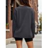 imageTrendy Queen Womens Oversized Long Sleeve T Shirts 2025 Basic Crewneck Tee Fall Tops Casual Workout Y2K ClothesDeepgrey