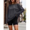 imageTrendy Queen Womens Oversized Long Sleeve T Shirts 2025 Basic Crewneck Tee Fall Tops Casual Workout Y2K ClothesDeepgrey