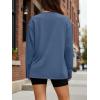 imageTrendy Queen Womens Oversized Long Sleeve T Shirts 2025 Basic Crewneck Tee Fall Tops Casual Workout Y2K ClothesHazeblue