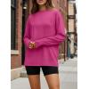 imageTrendy Queen Womens Oversized Long Sleeve T Shirts 2025 Basic Crewneck Tee Fall Tops Casual Workout Y2K ClothesHotpink