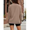 imageTrendy Queen Womens Oversized Long Sleeve T Shirts 2025 Basic Crewneck Tee Fall Tops Casual Workout Y2K ClothesKhaki