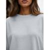 imageTrendy Queen Womens Oversized Long Sleeve T Shirts 2025 Basic Crewneck Tee Fall Tops Casual Workout Y2K ClothesLightgrey