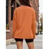 imageTrendy Queen Womens Oversized Long Sleeve T Shirts 2025 Basic Crewneck Tee Fall Tops Casual Workout Y2K ClothesOrange