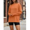 imageTrendy Queen Womens Oversized Long Sleeve T Shirts 2025 Basic Crewneck Tee Fall Tops Casual Workout Y2K ClothesOrange