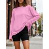 imageTrendy Queen Womens Oversized Long Sleeve T Shirts 2025 Basic Crewneck Tee Fall Tops Casual Workout Y2K ClothesPink