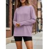 imageTrendy Queen Womens Oversized Long Sleeve T Shirts 2025 Basic Crewneck Tee Fall Tops Casual Workout Y2K ClothesPurple