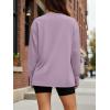imageTrendy Queen Womens Oversized Long Sleeve T Shirts 2025 Basic Crewneck Tee Fall Tops Casual Workout Y2K ClothesPurple