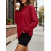 imageTrendy Queen Womens Oversized Long Sleeve T Shirts 2025 Basic Crewneck Tee Fall Tops Casual Workout Y2K ClothesRed