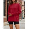 imageTrendy Queen Womens Oversized Long Sleeve T Shirts 2025 Basic Crewneck Tee Fall Tops Casual Workout Y2K ClothesRed