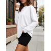 imageTrendy Queen Womens Oversized Long Sleeve T Shirts 2025 Basic Crewneck Tee Fall Tops Casual Workout Y2K ClothesWhite