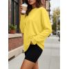 imageTrendy Queen Womens Oversized Long Sleeve T Shirts 2025 Basic Crewneck Tee Fall Tops Casual Workout Y2K ClothesYellow