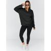 imageTrendy Queen Womens Oversized Sweatshirts Fall Sweaters Fashion Hoodies Half Zip Pullover Long Sleeve Shirts ClothesBlack