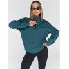 imageTrendy Queen Womens Oversized Sweatshirts Fall Sweaters Fashion Hoodies Half Zip Pullover Long Sleeve Shirts ClothesNavy