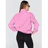 imageTrendy Queen Womens Oversized Sweatshirts Fall Sweaters Fashion Hoodies Half Zip Pullover Long Sleeve Shirts ClothesPink