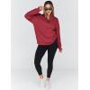 imageTrendy Queen Womens Oversized Sweatshirts Fall Sweaters Fashion Hoodies Half Zip Pullover Long Sleeve Shirts ClothesRed