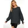 imageTrendy Queen Womens Oversized Sweatshirts Hoodies Crewneck Shirts Fall Outfits Teen Girls Y2k Winter ClothesBlack