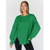 imageTrendy Queen Womens Oversized Sweatshirts Hoodies Crewneck Shirts Fall Outfits Teen Girls Y2k Winter ClothesGrassgreen