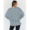imageTrendy Queen Womens Oversized Sweatshirts Hoodies Crewneck Shirts Fall Outfits Teen Girls Y2k Winter ClothesGreygreen
