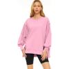 imageTrendy Queen Womens Oversized Sweatshirts Hoodies Crewneck Shirts Fall Outfits Teen Girls Y2k Winter ClothesPink