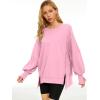 imageTrendy Queen Womens Oversized Sweatshirts Hoodies Crewneck Shirts Fall Outfits Teen Girls Y2k Winter ClothesPink