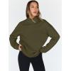 imageTrendy Queen Womens Oversized Sweatshirts Turtleneck Pullover Long Sleeve Hoodies Tops Fall Fashion Outfits 2025 ClothesArmygreen