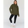 imageTrendy Queen Womens Oversized Sweatshirts Turtleneck Pullover Long Sleeve Hoodies Tops Fall Fashion Outfits 2025 ClothesArmygreen