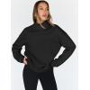 imageTrendy Queen Womens Oversized Sweatshirts Turtleneck Pullover Long Sleeve Hoodies Tops Fall Fashion Outfits 2025 ClothesBlack