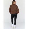 imageTrendy Queen Womens Oversized Sweatshirts Turtleneck Pullover Long Sleeve Hoodies Tops Fall Fashion Outfits 2025 ClothesBrown