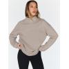 imageTrendy Queen Womens Oversized Sweatshirts Turtleneck Pullover Long Sleeve Hoodies Tops Fall Fashion Outfits 2025 ClothesCoffeegrey