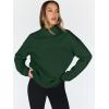 imageTrendy Queen Womens Oversized Sweatshirts Turtleneck Pullover Long Sleeve Hoodies Tops Fall Fashion Outfits 2025 ClothesDarkgreen