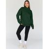 imageTrendy Queen Womens Oversized Sweatshirts Turtleneck Pullover Long Sleeve Hoodies Tops Fall Fashion Outfits 2025 ClothesDarkgreen