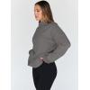 imageTrendy Queen Womens Oversized Sweatshirts Turtleneck Pullover Long Sleeve Hoodies Tops Fall Fashion Outfits 2025 ClothesDarkgrey