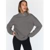 imageTrendy Queen Womens Oversized Sweatshirts Turtleneck Pullover Long Sleeve Hoodies Tops Fall Fashion Outfits 2025 ClothesDarkgrey
