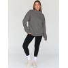 imageTrendy Queen Womens Oversized Sweatshirts Turtleneck Pullover Long Sleeve Hoodies Tops Fall Fashion Outfits 2025 ClothesDarkgrey