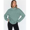 imageTrendy Queen Womens Oversized Sweatshirts Turtleneck Pullover Long Sleeve Hoodies Tops Fall Fashion Outfits 2025 ClothesGreen