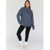 imageTrendy Queen Womens Oversized Sweatshirts Turtleneck Pullover Long Sleeve Hoodies Tops Fall Fashion Outfits 2025 ClothesGreyblue