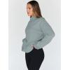 imageTrendy Queen Womens Oversized Sweatshirts Turtleneck Pullover Long Sleeve Hoodies Tops Fall Fashion Outfits 2025 ClothesGreygreen