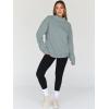 imageTrendy Queen Womens Oversized Sweatshirts Turtleneck Pullover Long Sleeve Hoodies Tops Fall Fashion Outfits 2025 ClothesGreygreen