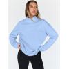 imageTrendy Queen Womens Oversized Sweatshirts Turtleneck Pullover Long Sleeve Hoodies Tops Fall Fashion Outfits 2025 ClothesLightblue