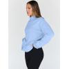 imageTrendy Queen Womens Oversized Sweatshirts Turtleneck Pullover Long Sleeve Hoodies Tops Fall Fashion Outfits 2025 ClothesLightblue