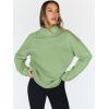 imageTrendy Queen Womens Oversized Sweatshirts Turtleneck Pullover Long Sleeve Hoodies Tops Fall Fashion Outfits 2025 ClothesLightgreen