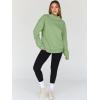 imageTrendy Queen Womens Oversized Sweatshirts Turtleneck Pullover Long Sleeve Hoodies Tops Fall Fashion Outfits 2025 ClothesLightgreen