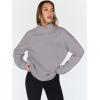 imageTrendy Queen Womens Oversized Sweatshirts Turtleneck Pullover Long Sleeve Hoodies Tops Fall Fashion Outfits 2025 ClothesLightgrey