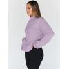 imageTrendy Queen Womens Oversized Sweatshirts Turtleneck Pullover Long Sleeve Hoodies Tops Fall Fashion Outfits 2025 ClothesLightpurple
