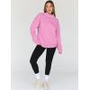 imageTrendy Queen Womens Oversized Sweatshirts Turtleneck Pullover Long Sleeve Hoodies Tops Fall Fashion Outfits 2025 ClothesPink