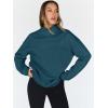 imageTrendy Queen Womens Oversized Sweatshirts Turtleneck Pullover Long Sleeve Hoodies Tops Fall Fashion Outfits 2025 ClothesTeal