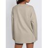imageTrendy Queen Womens Oversized T Shirts Long Sleeve Shirts Casual Fall Fashion 2025 Winter ClothesBeige